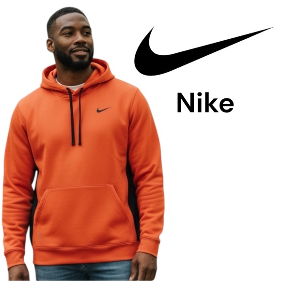 Nike Other - Nike Therma-Fit Training Hoodie Mens XL Orange Black Pullover  Sweatshirt NWT